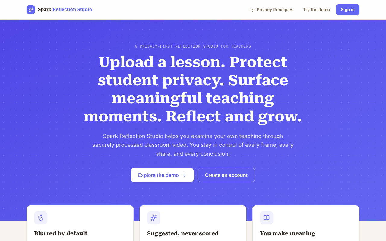 Spark Reflection Studio