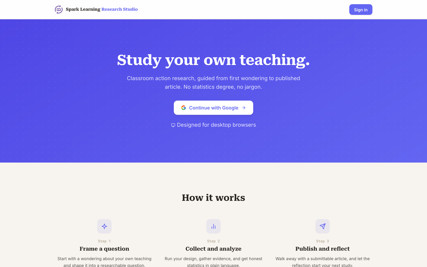 Research Studio: Study your own teaching.